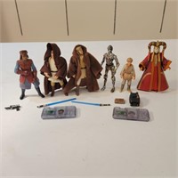 Star Wars Action Figures Amidala, C3-PO, Panaka