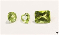 Peridot Loose Gemstones / 3pc