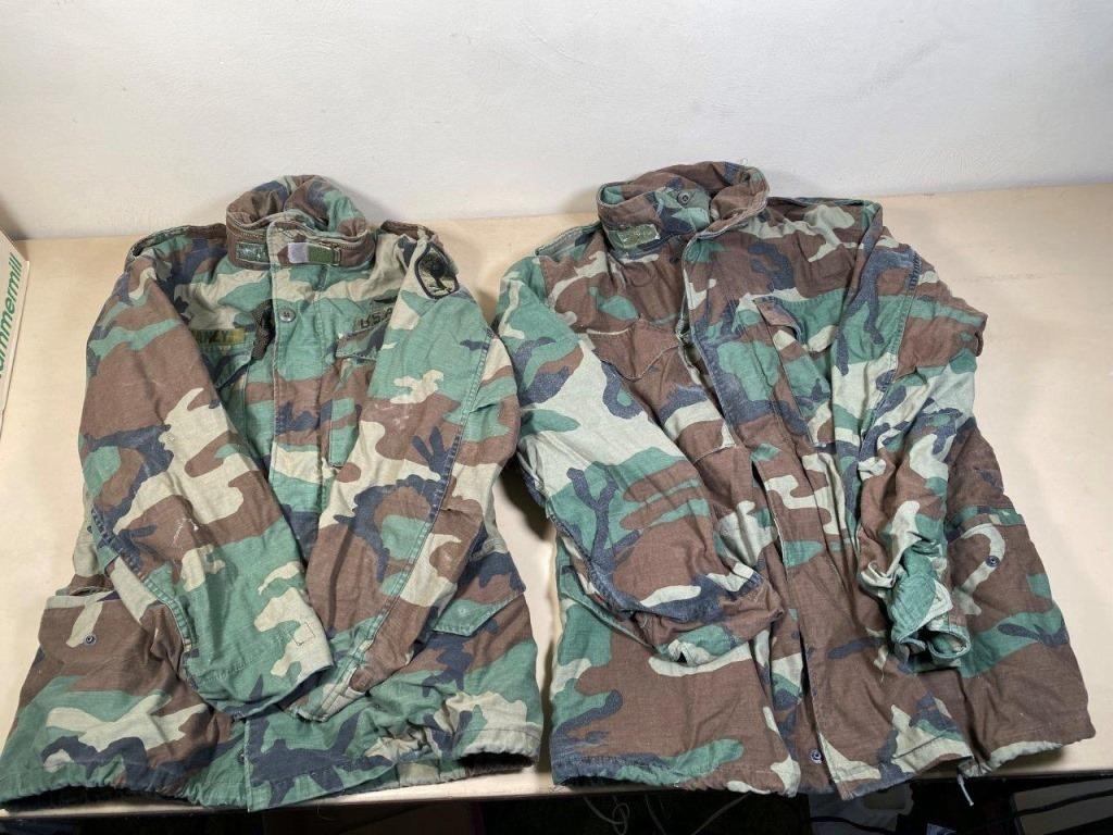 vintage US Army coats- L & XL