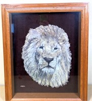 3-D lion picture