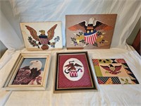 Embroidered and Other Eagle Wall Art