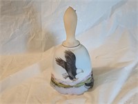 Fenton Hand Painted Artist Signed Eagle Bell