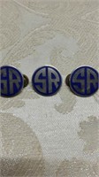 3 Vtg Southern Railway Badges
