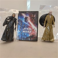 2 Star Wars Die Cast Action Figures & DVD