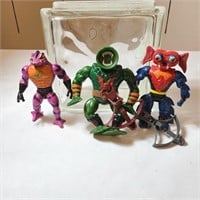 3 Vintage He-Man MOTU Action Figures