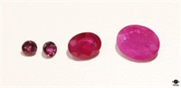 Ruby Loose Gemstones / 4 pc