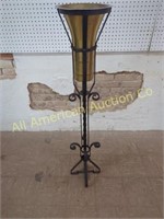 ANTIQUE WROUGHT IRON FLOWER CONTAINERS