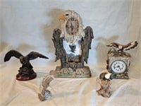 Eagle Clocks and Sculptures