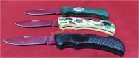 Sabre Pocket Knives 4" Closed 3pc lot