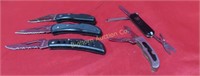 Small Pocket Knives Various Mfg & Sizes 5pc lot