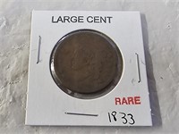 Rare 1833 Large Cent