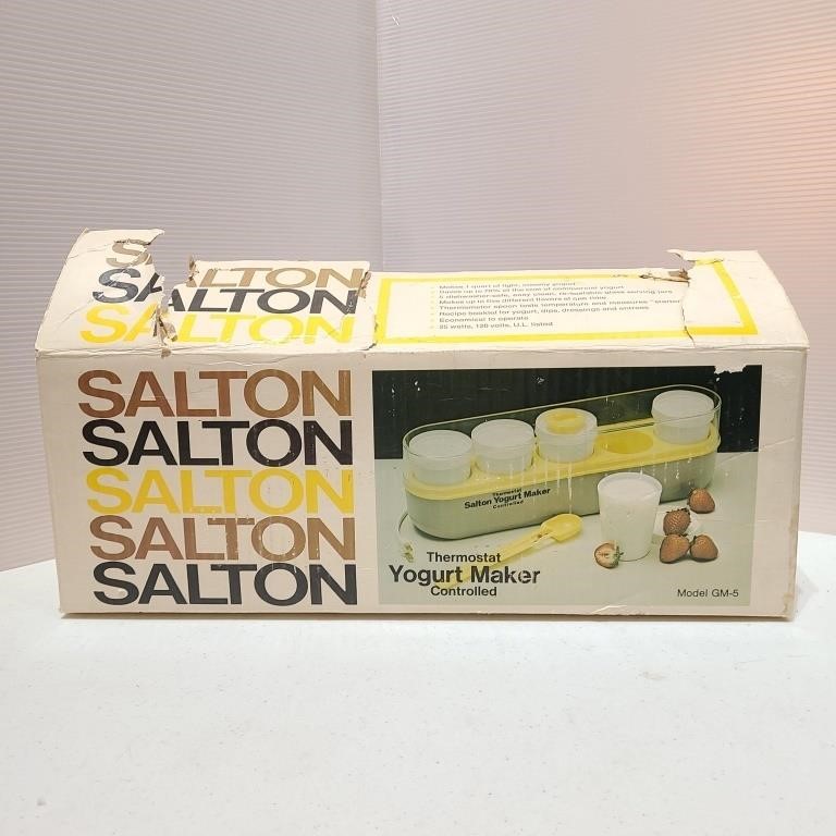 NEW Vintage Salton Yogurt Maker