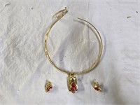 Wm. Wang Designs GP Necklace/Earrings Set