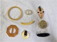 Vintage Celluloid and Bakelite Pins & Accessories