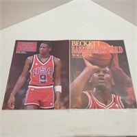 2 Beckett Basketball Magazines W/ Michael Jordan