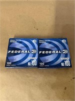 FEDERAL SMALL PISTOL PRIMERS #100 200 COUNT