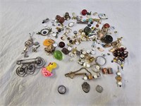 Assortment of Misc Jewelry Pieces and Parts