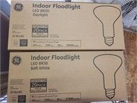 2 CASES GE INDOOR FLOODLIGHTS