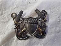 Sterling Silver Viking WWII US Navy Shield Pin