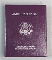 1986 American Eagle 1oz Proof Silver Bullion Coin