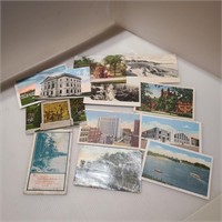 Vintage Illinois Post Cards Lot of 12
