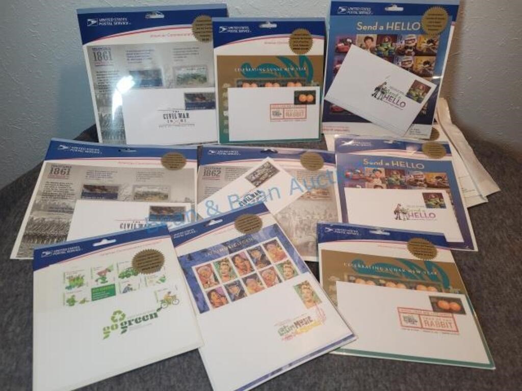 Assortment of collectors brand new stamps.