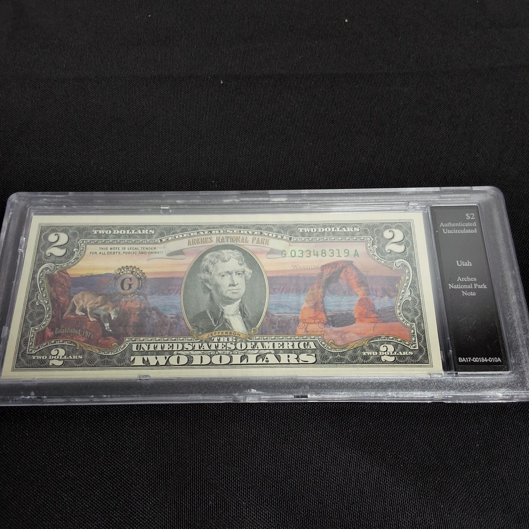 AUTHENTICATED UNCIRCULATED $BILL