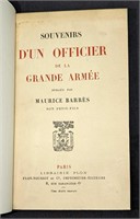 1923 Souvenirs D'un Officier De La Grande Armee HC