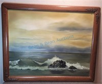 Original oil on canvas of seascape