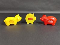 Three Miniature Pig Banks