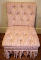 Upholstered & tufted chair, 38 x 24 x 26