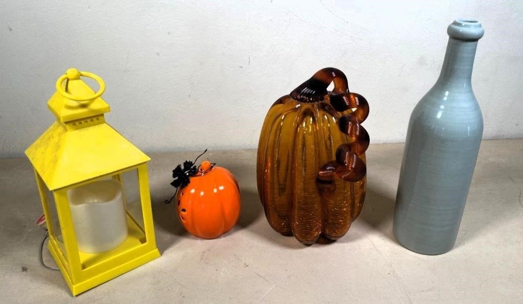 ART glass Pumpkin & more