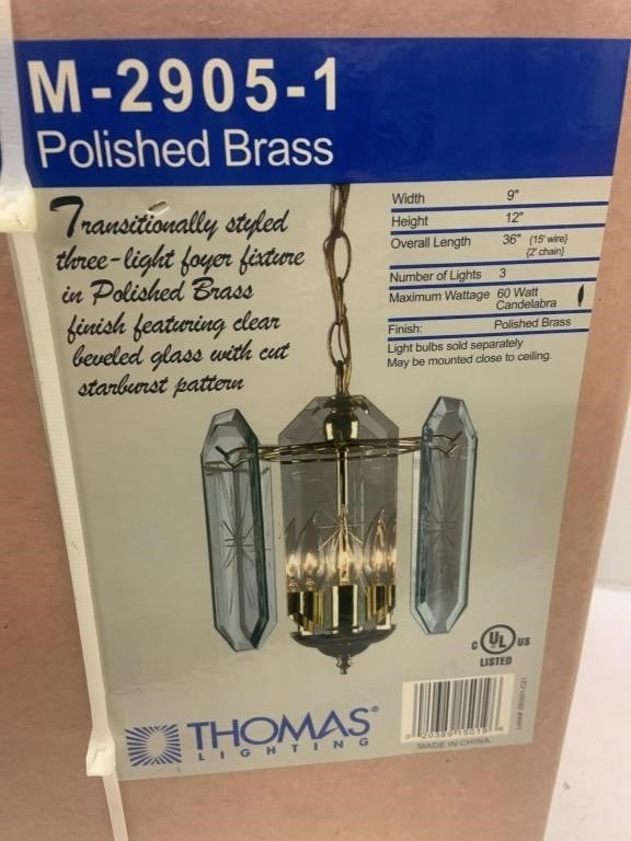 Polished Brass Light