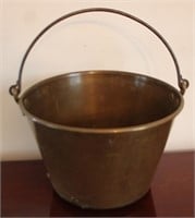 Brass bucket, 13 x 8