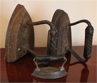 3 Vintage flat irons