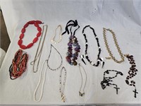 11 Designer Fashion Necklaces, 2 Rosaries