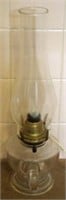 Vintage finger oil lamp, 14.5"