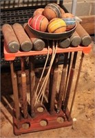 Vintage croquet set, 30 x 17.5