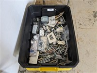TOTE OF ELECTRICAL SUPPLIES