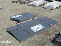 Approximately (100) Assorted Gray Metal Roof Panel