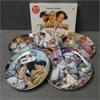 Three Stooges DVD's & Collector Plates