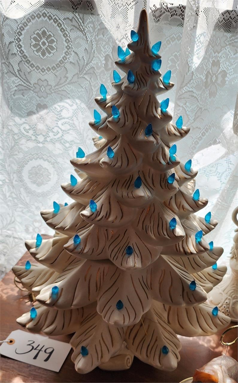 Three Piece Ceramic Christmas Tree