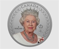 ¼ oz. Silver 2022 Canada Queen Elizabeth $5 Coin