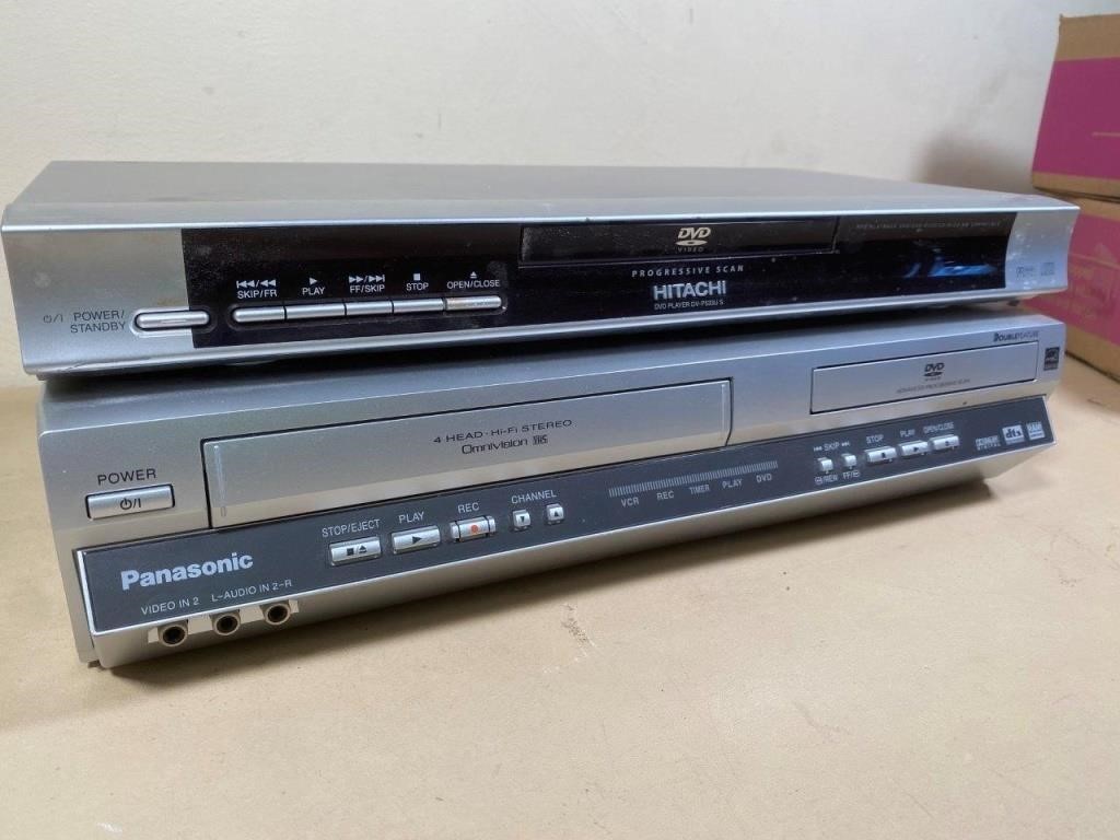 VCR - DVD players - No remotes