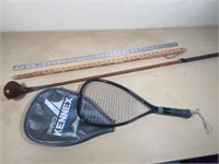 racket & yard sticks