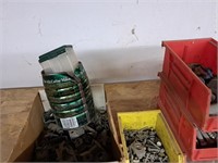 8 containers of fasteners