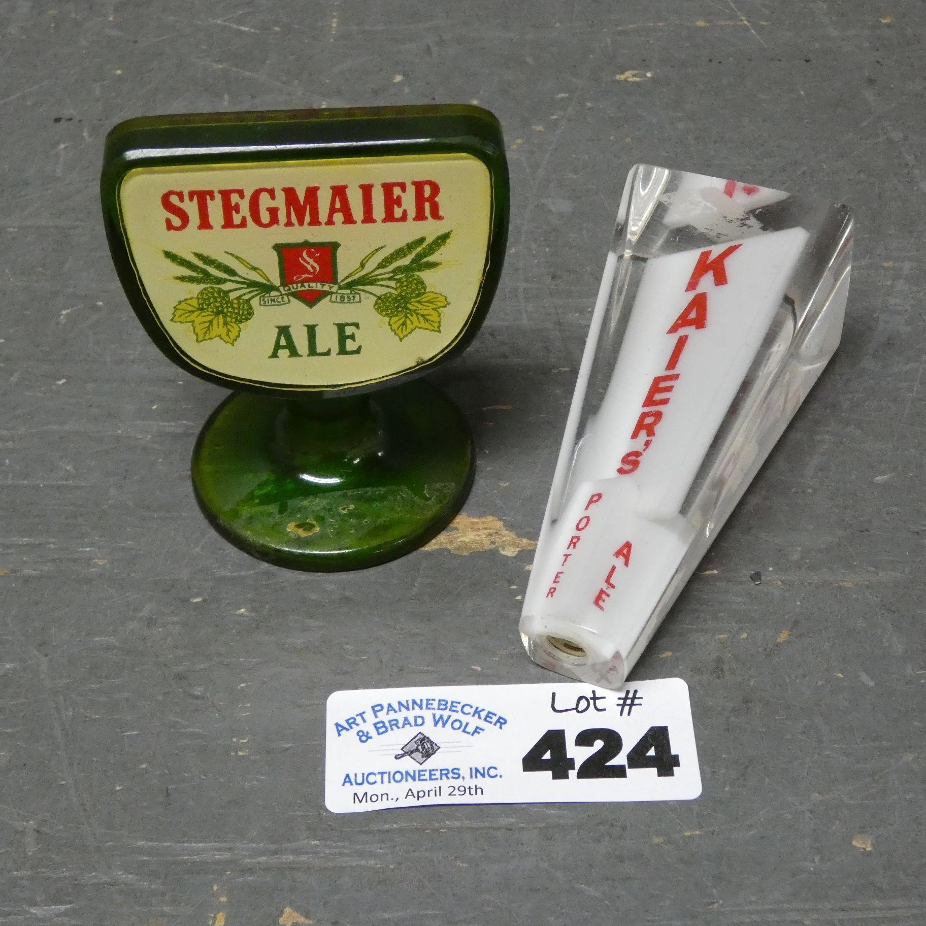 Stegmaier Ale Beer Tap & Kaier's Beer Tap