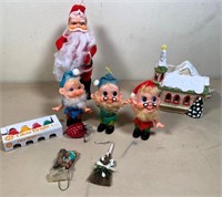 vintage christmas- santa & elves