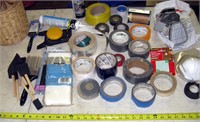 Assorted Tapes, Masks, Brushes and Etc.