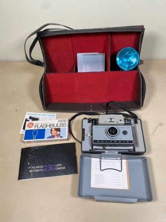vintage Polaroid camera